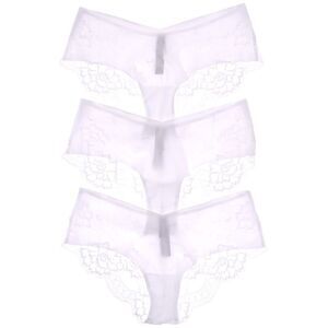 Journelle Womens  3Pk Isabel Jolie Hipster, White